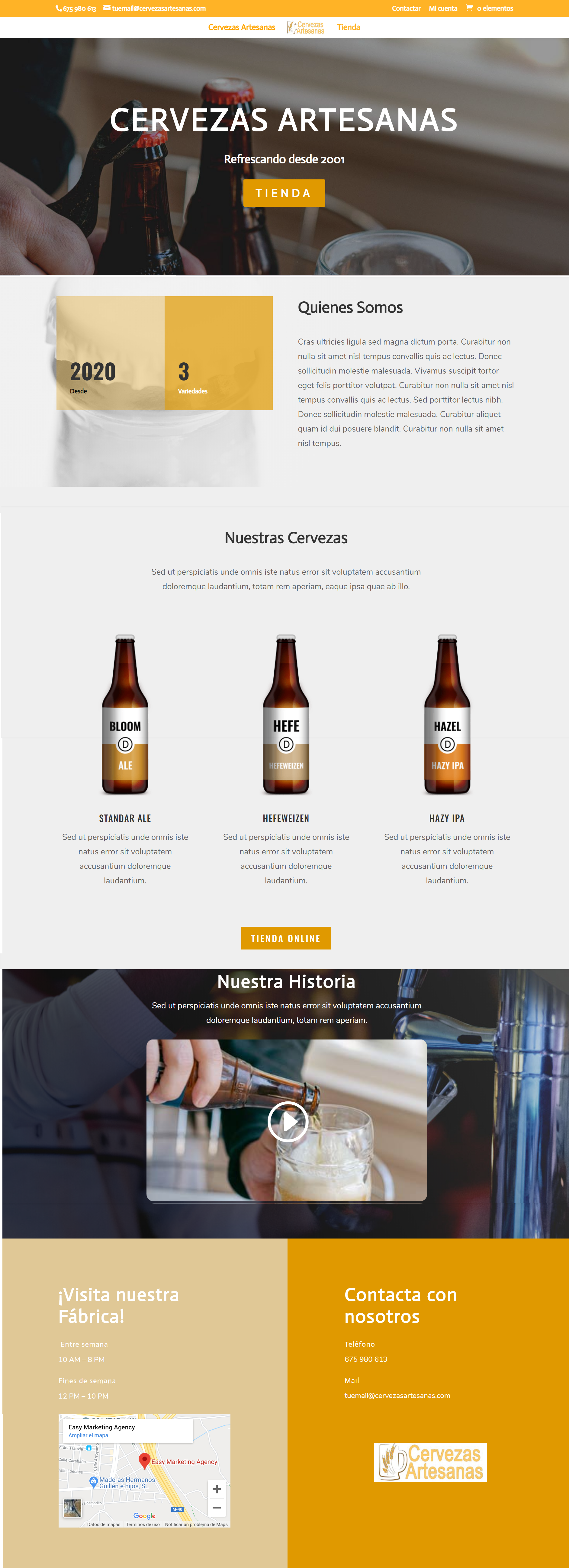 tienda de cervezas online web